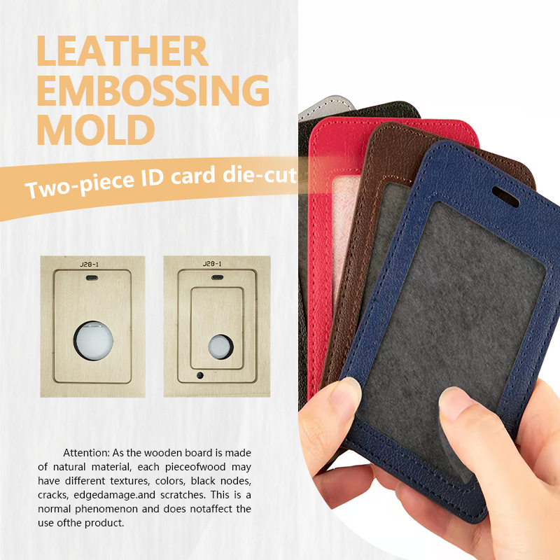 Leatherwork Knife - Handmade DIY Work Badge Two-Piece Set