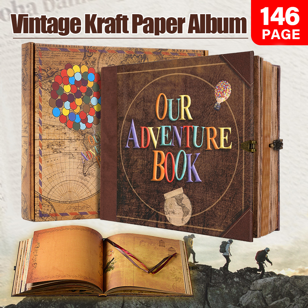 Leather Work Notepad - Our Adventure Journal 146page Vintage Leather