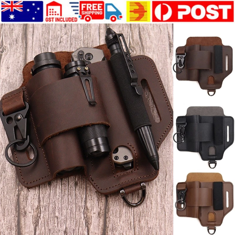 Leatherwork Knife - Tactical Tool Leather Sheath Open Country