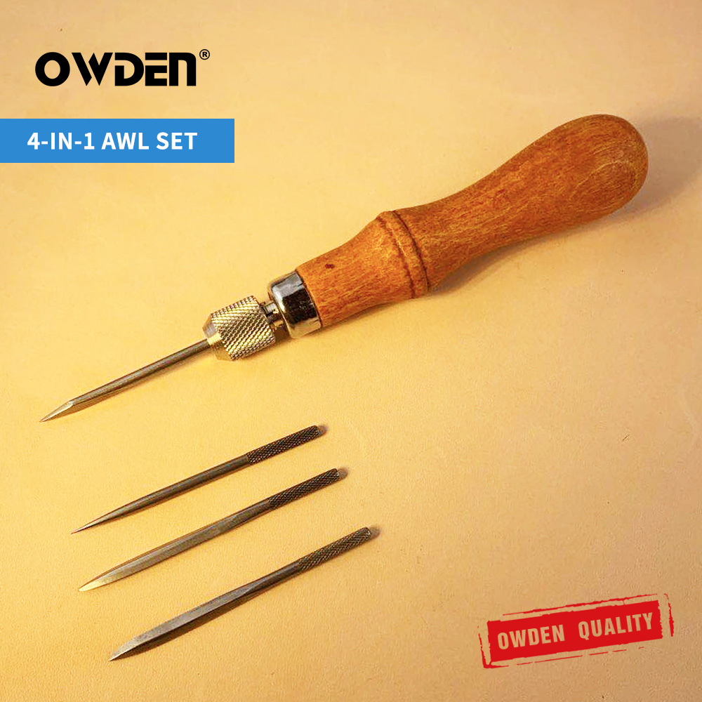 Leatherwork Tool Kit - OWDEN Leather Awl Tool Set DIY
