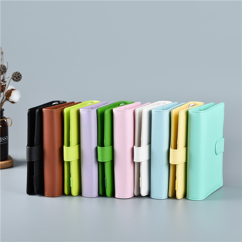 Leather Work Notepad - Macaron Color A5 A6 6 Ring