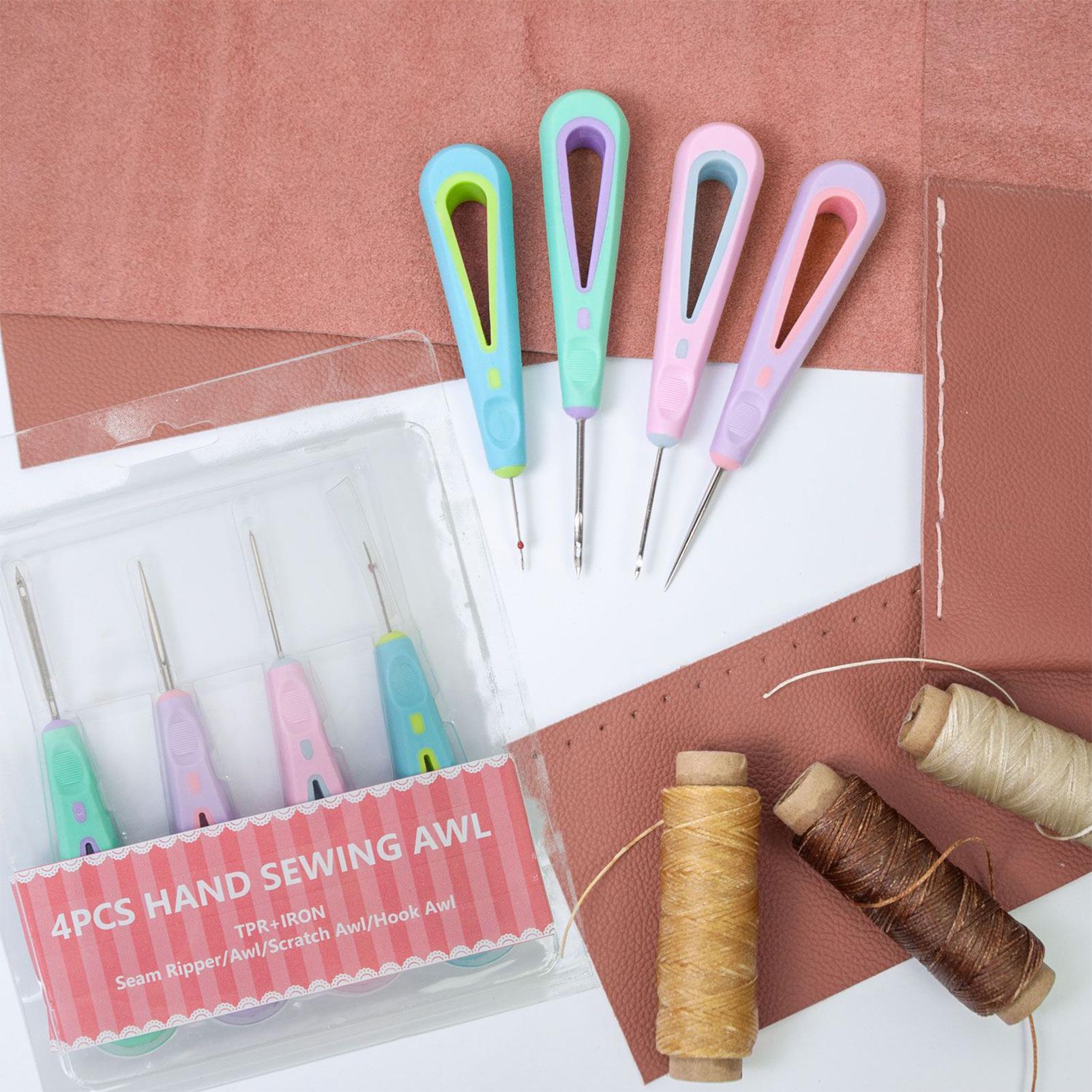 Leatherwork Tool Kit - Leather Sewing Kit 4 Pieces Stitching
