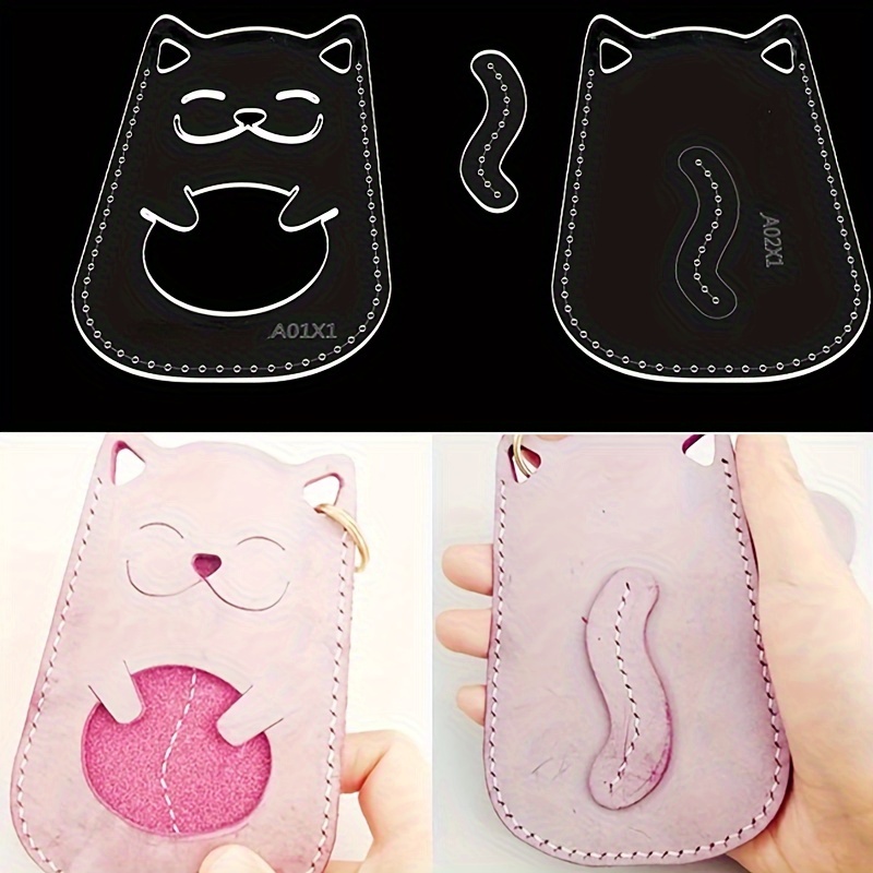 Leatherwork Patterns - 3pcs/set DIY Leather Craft Cute Acrylic