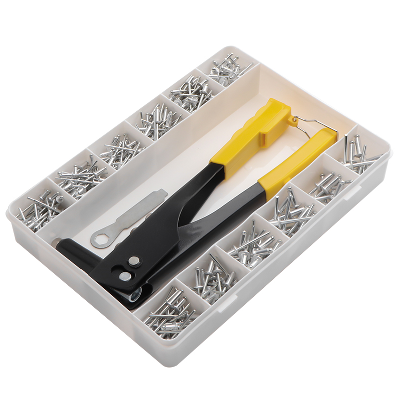 Rivet Setter Tool - 380/200/120/60pcs Heavy Duty Riveter Set Hand