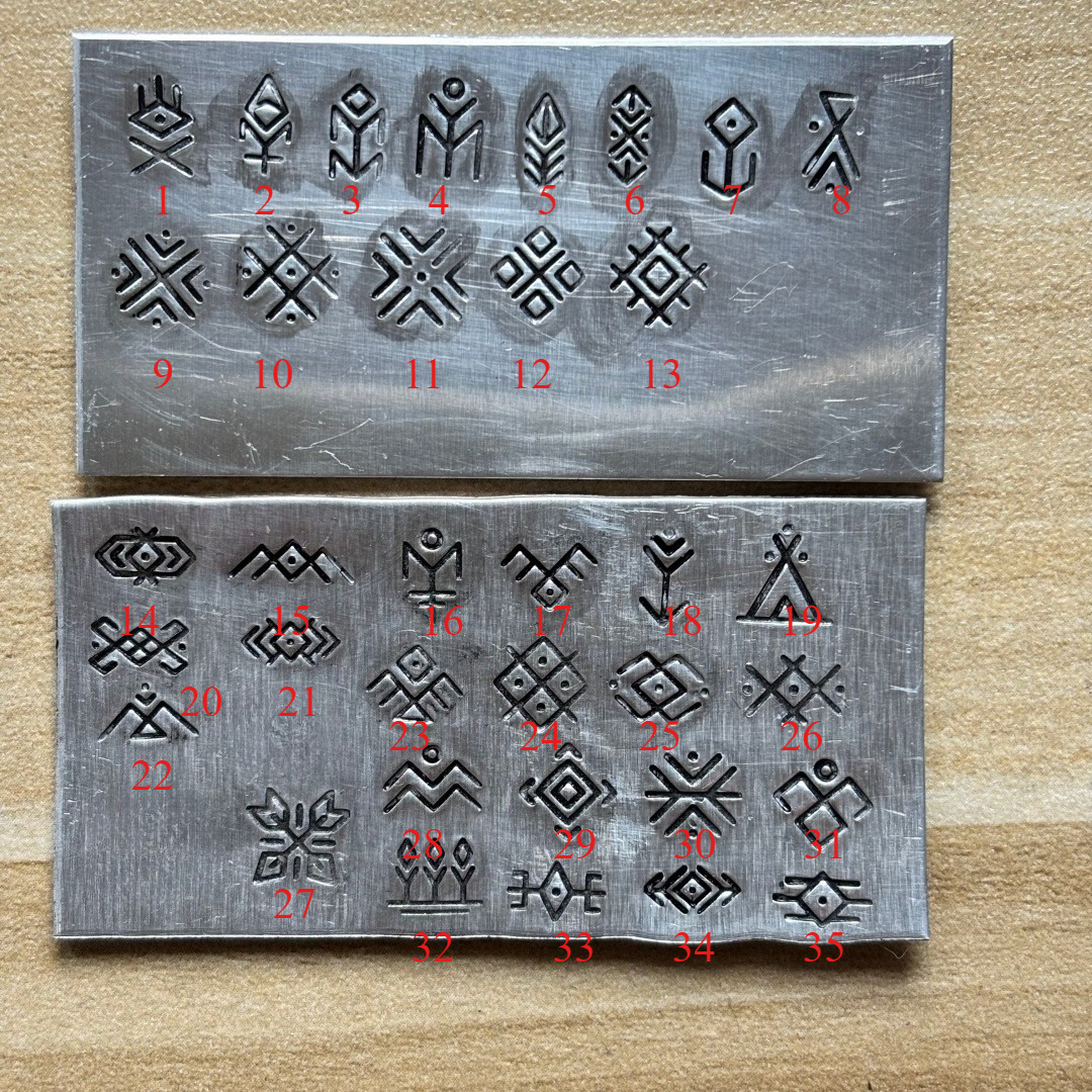 NO.1-NO.18 Vintage Symbol Logo - Leatherwork Patterns avaliação e preço