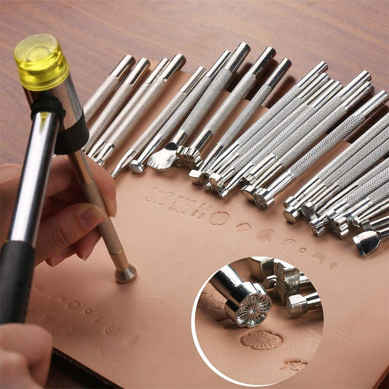 20Pcs Leather Stamping Tools L - Leatherwork Tool Kit avaliação e preço