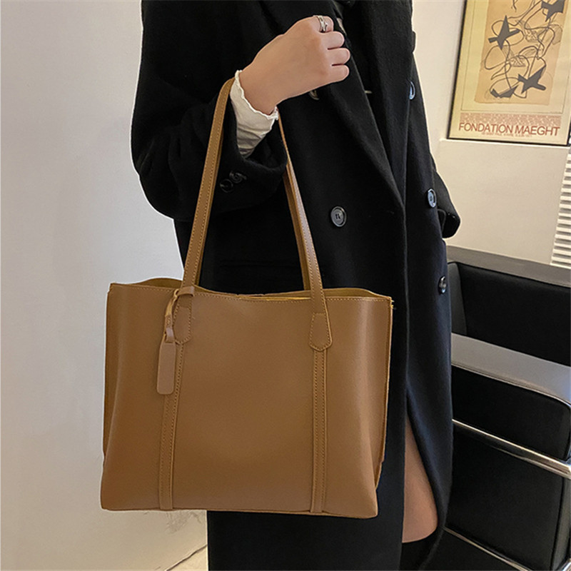 Classic Black Faux Leather Tot - Leather Work Bag Women avaliação e preço