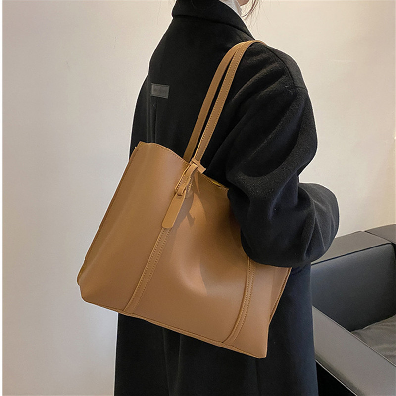 Classic Black Faux Leather Tot - Leather Work Bag Women avaliação e preço