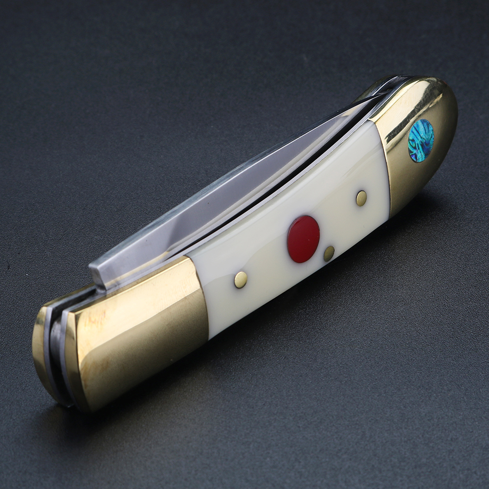 White cow bone brass handle ou - Bone Folder Tool avaliação e preço