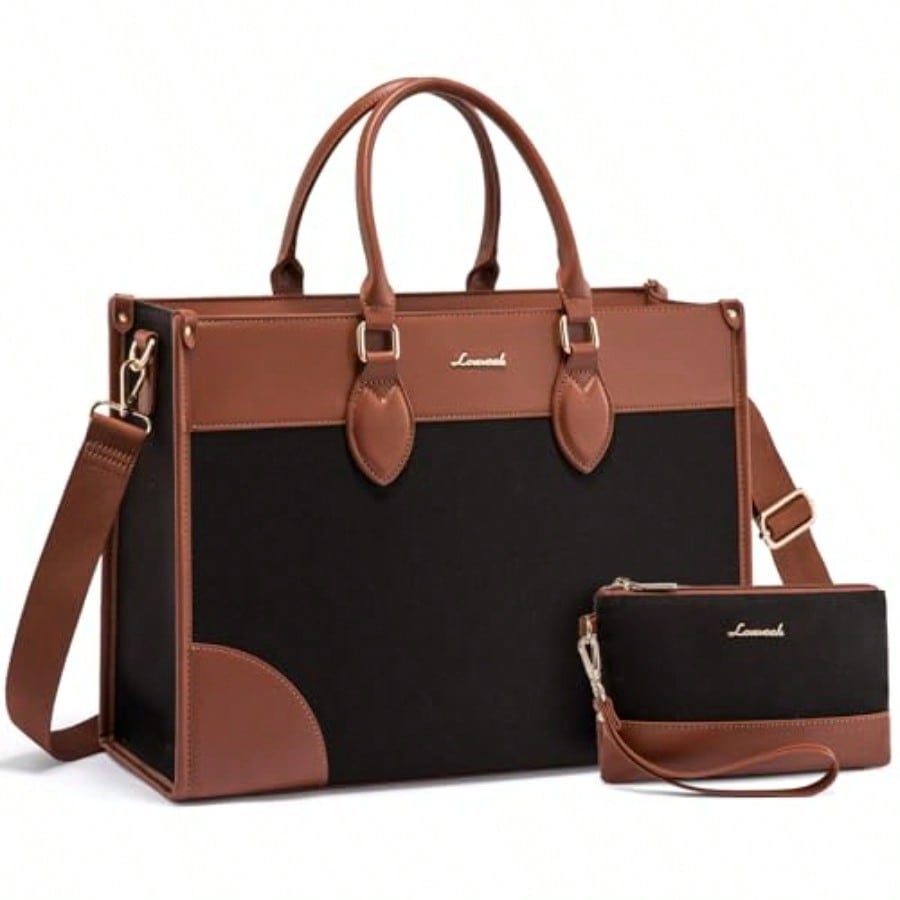 Laptop Bag For Women 15.6 Lnch - Leather Work Bag Women avaliação e preço
