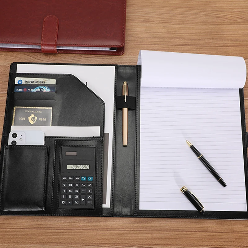 A4 Leather Executive Portfolio - Leather Work Folder avaliação e preço