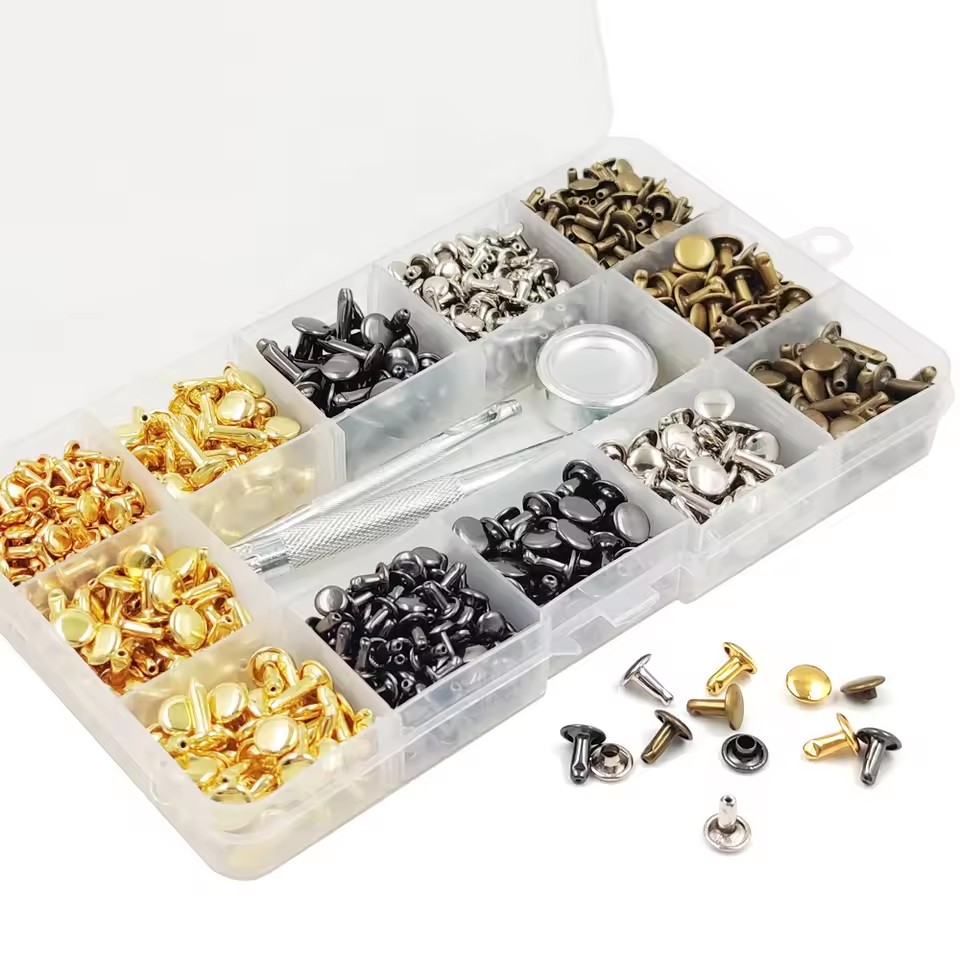 Metal Double Cap Rivets Stud R - Rivet Setter Tool avaliação e preço