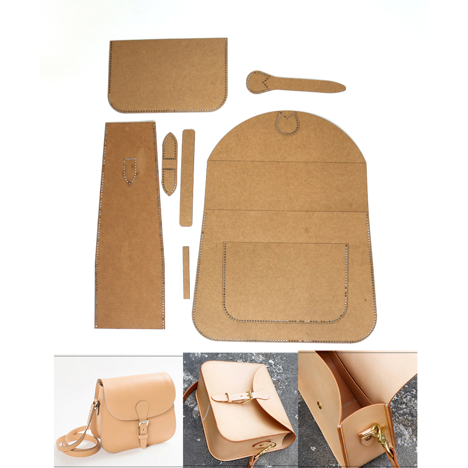New Kraft paper template DIY l - Leatherwork Patterns avaliação e preço