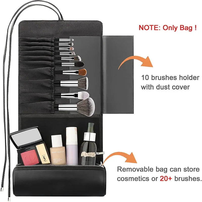 Women's Makeup Brush Bag Rolli - Leatherwork Roller avaliação e preço