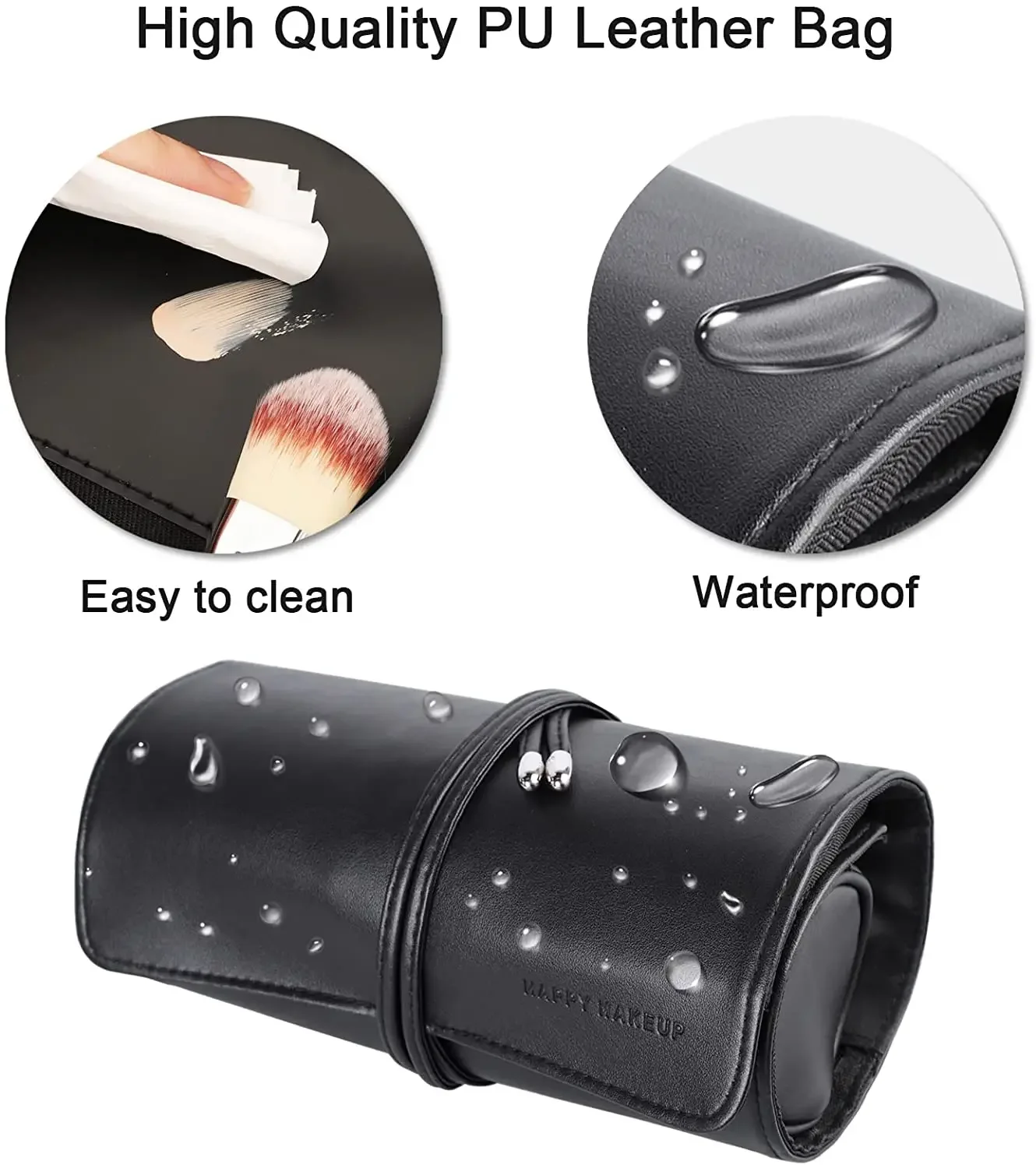 Women's Makeup Brush Bag Rolli - Leatherwork Roller avaliação e preço