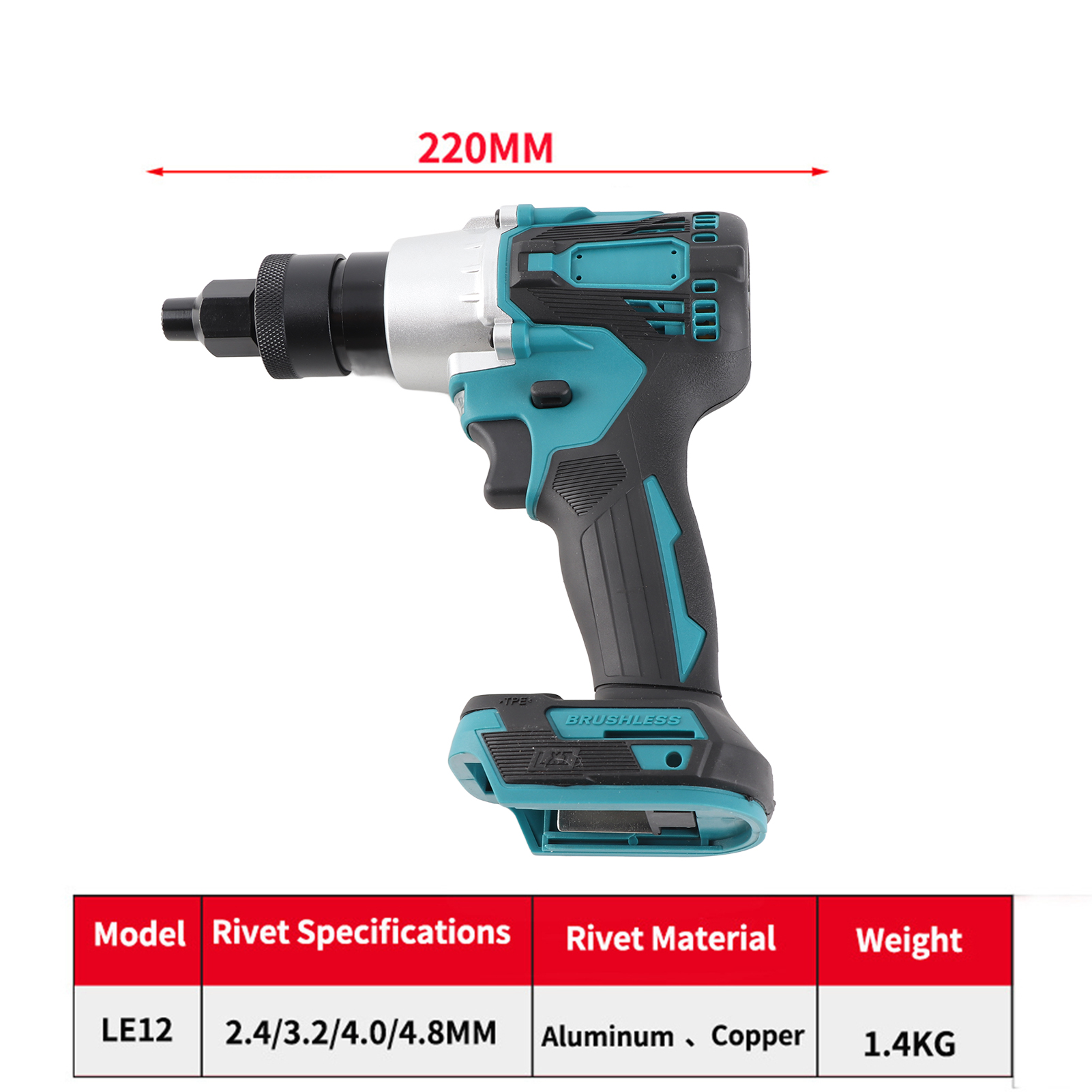 Electric Riveting Gun Brushles - Rivet Setter Tool avaliação e preço