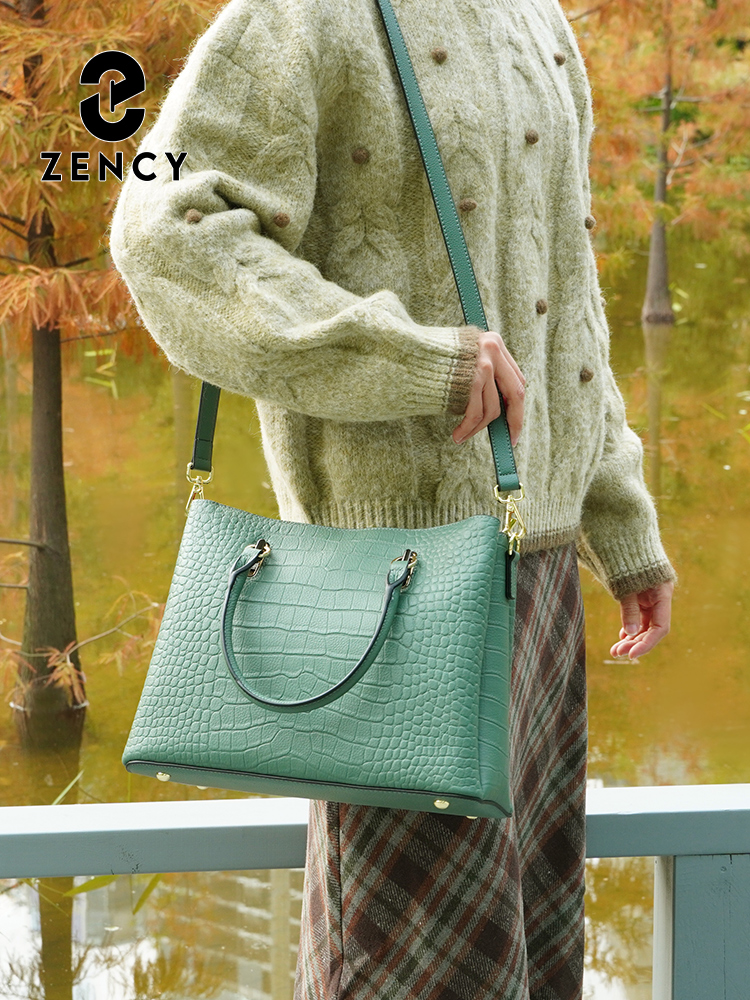 Zency Women's Genuine Leather  - Leather Work Bag Women avaliação e preço