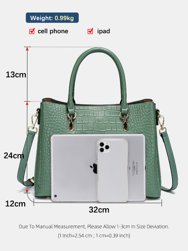 Zency Women's Genuine Leather  - Leather Work Bag Women avaliação e preço