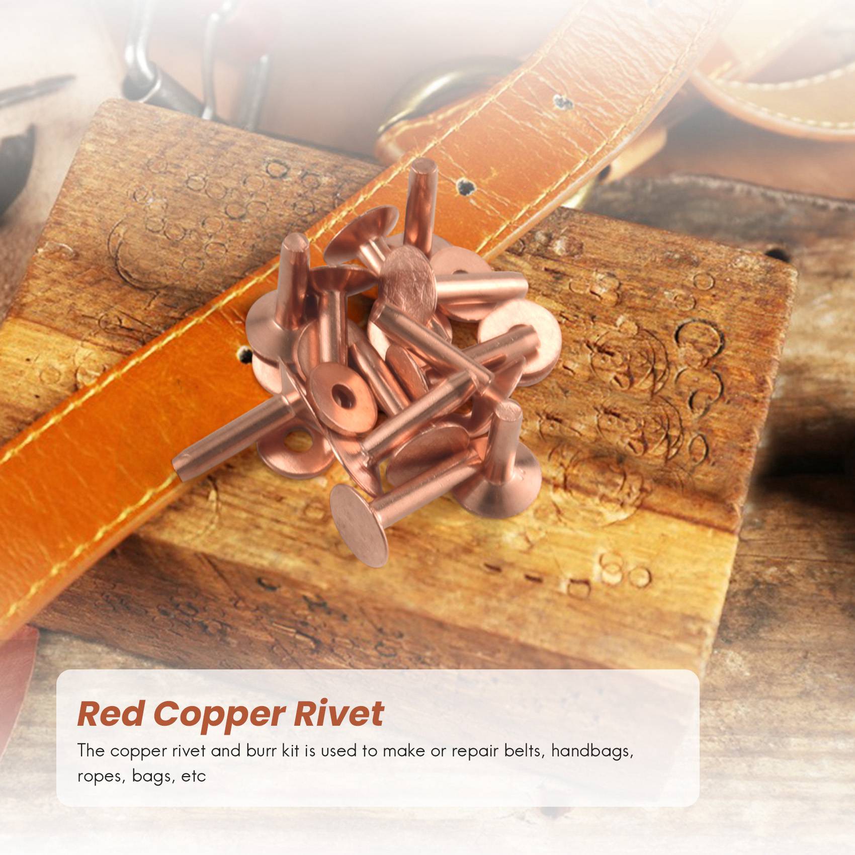 HOT Red Copper Rivet And Burr  - Rivet Setter Tool avaliação e preço