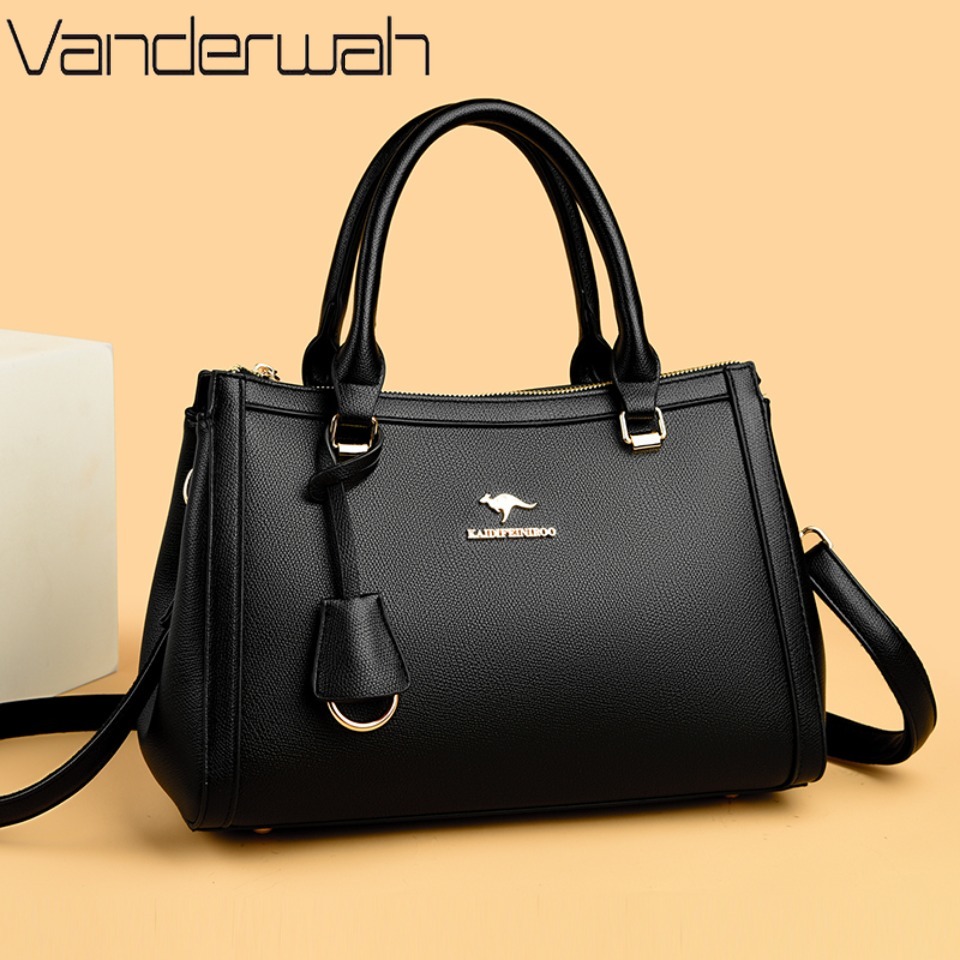 Kangaroo Brand Soft Pu Leather - Leather Work Bag Women avaliação e preço