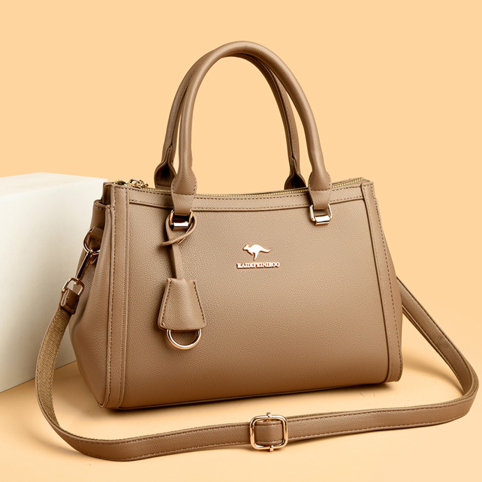 Kangaroo Brand Soft Pu Leather - Leather Work Bag Women avaliação e preço