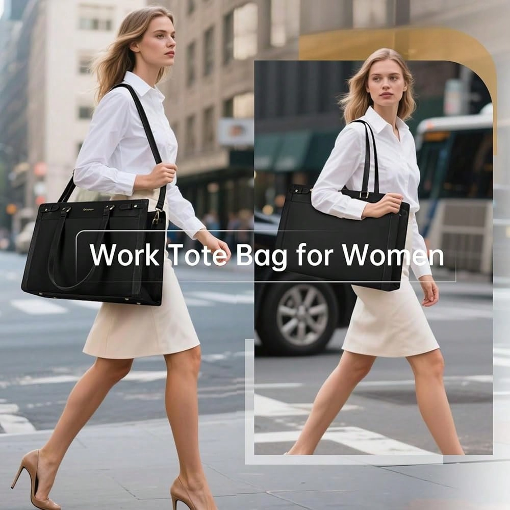 Laptop Bag For Women 15.6 Inch - Leather Work Bag Women avaliação e preço