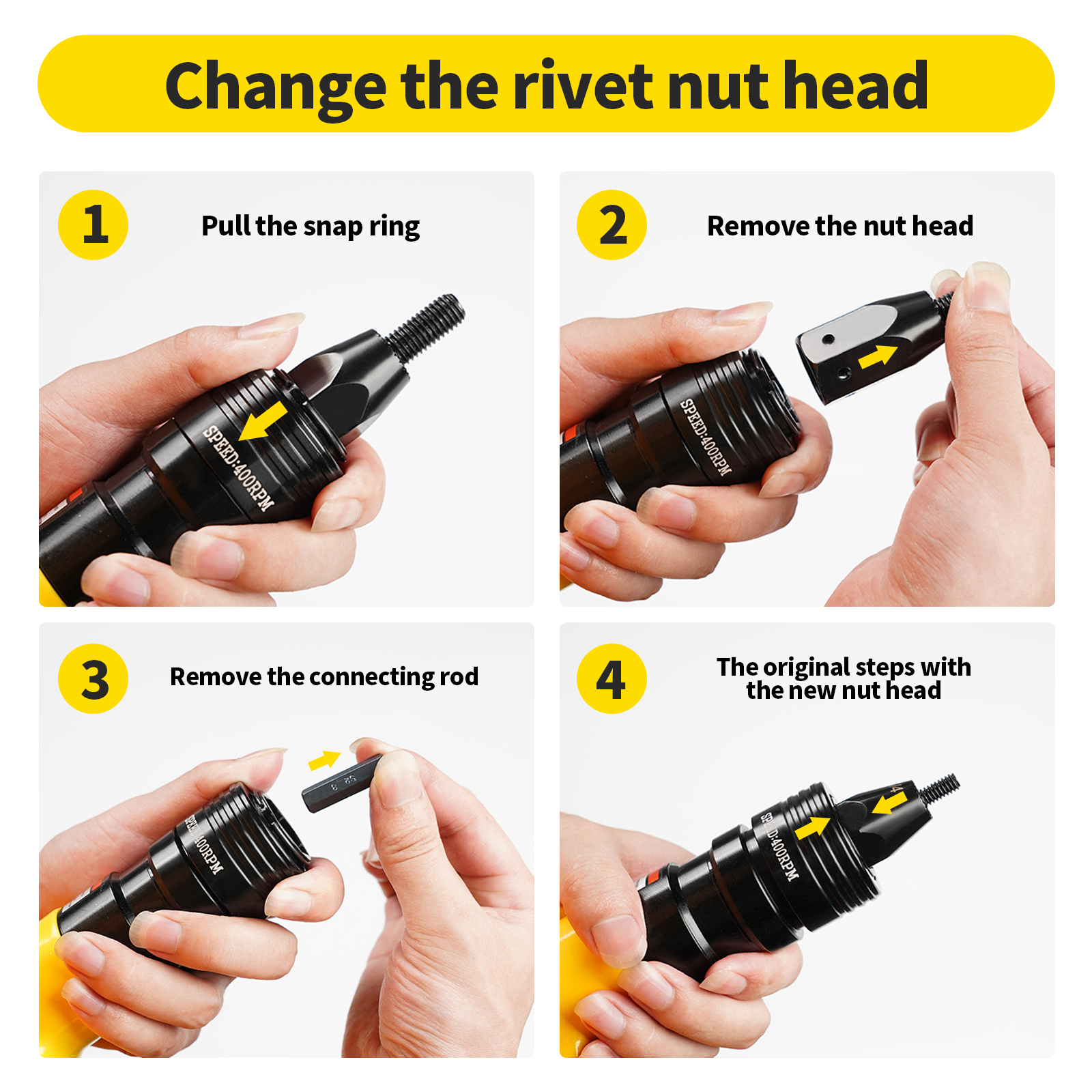 HIFESON Pneumatic Rivet Nut Gu - Rivet Setter Tool avaliação e preço
