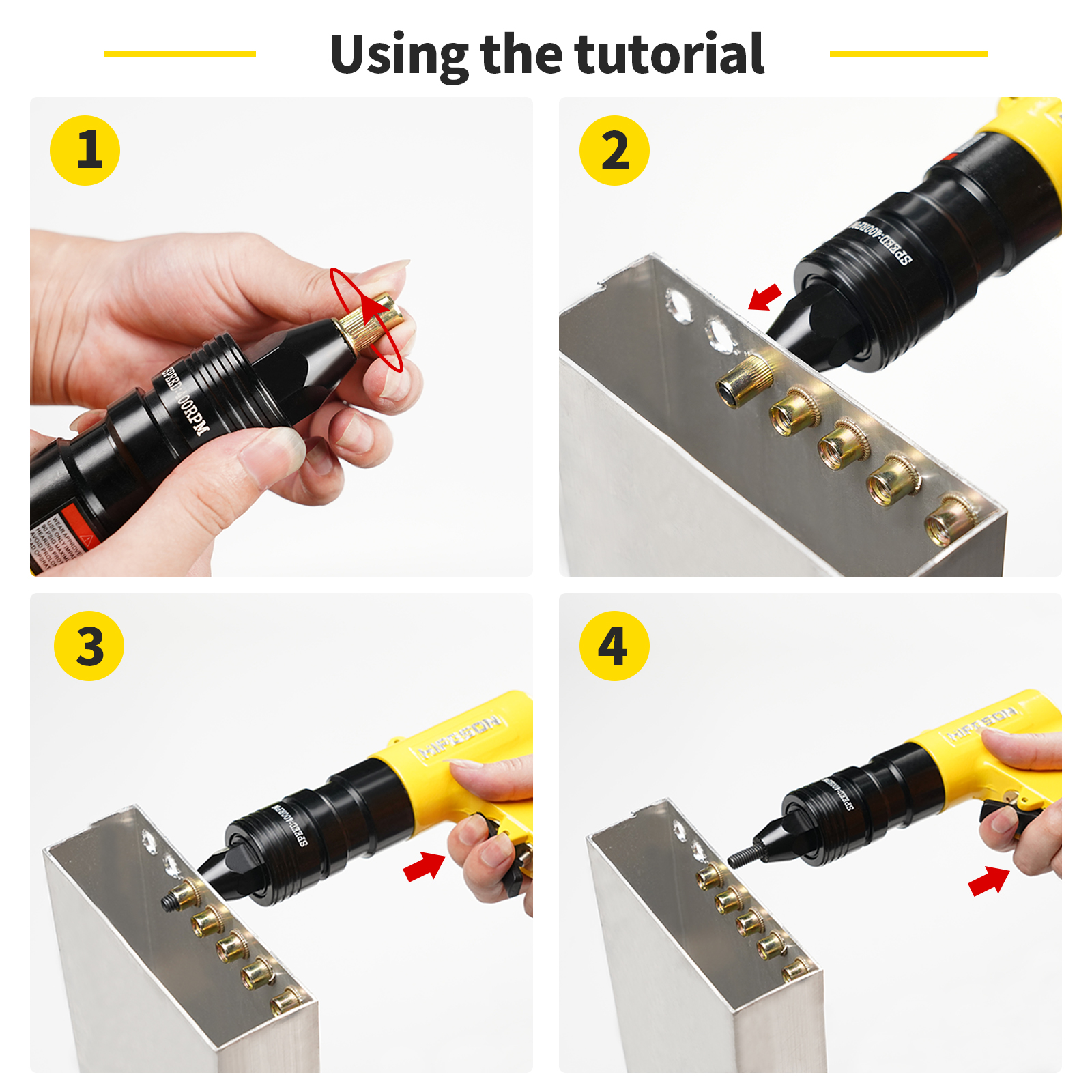 HIFESON Pneumatic Rivet Nut Gu - Rivet Setter Tool avaliação e preço