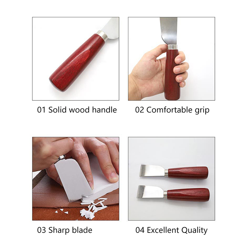 Wooden Handle DIY Leathercraft - Leatherwork Knife avaliação e preço