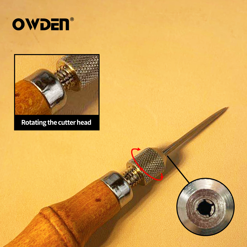 OWDEN Leather Awl Tool Set DIY - Leatherwork Tool Kit avaliação e preço