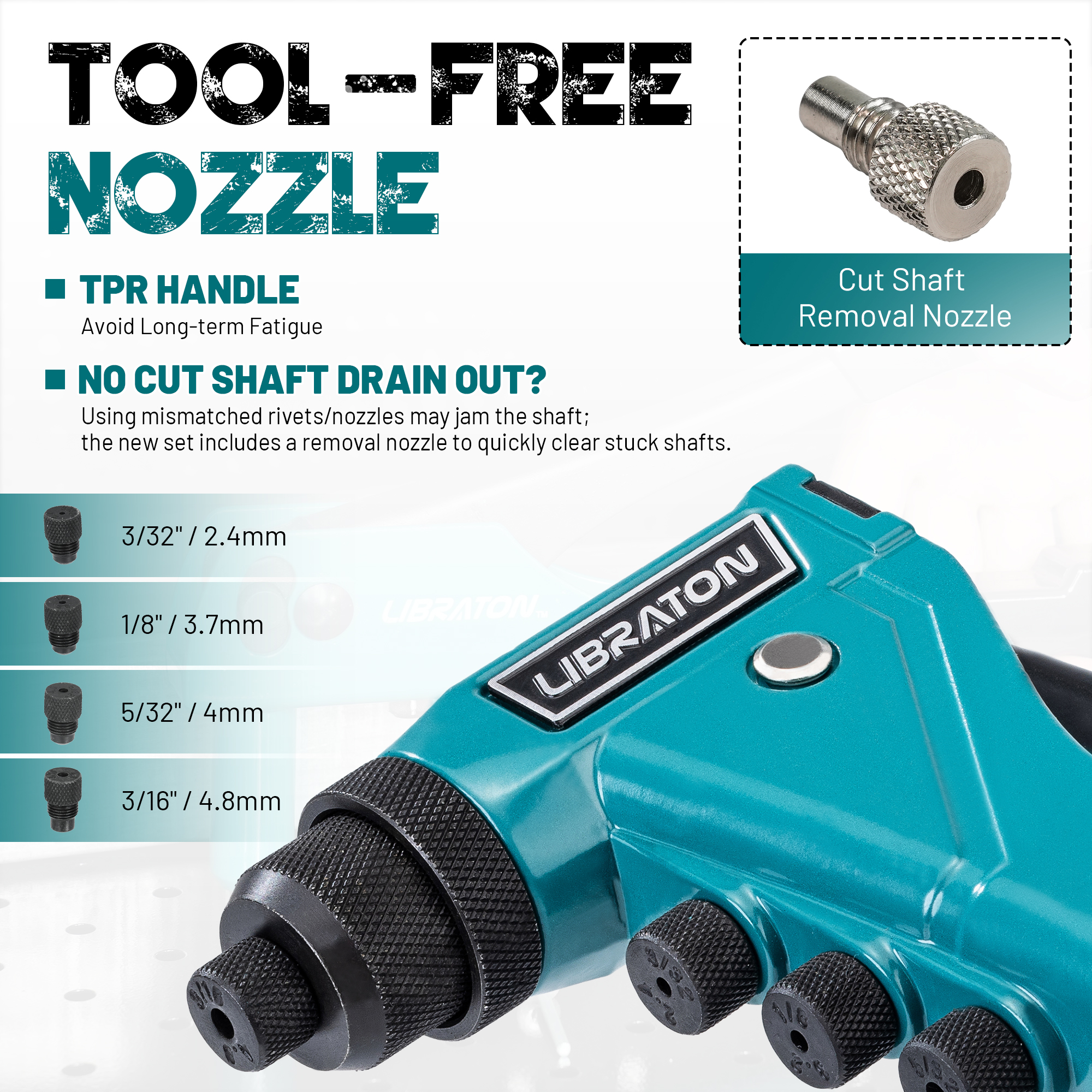 LIBRATON 140pcs Heavy-Duty Riv - Rivet Setter Tool avaliação e preço