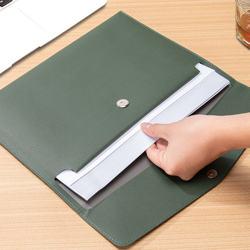 A4 A5 Leather File Bag 1PC Wat - Leather Work Folder avaliação e preço
