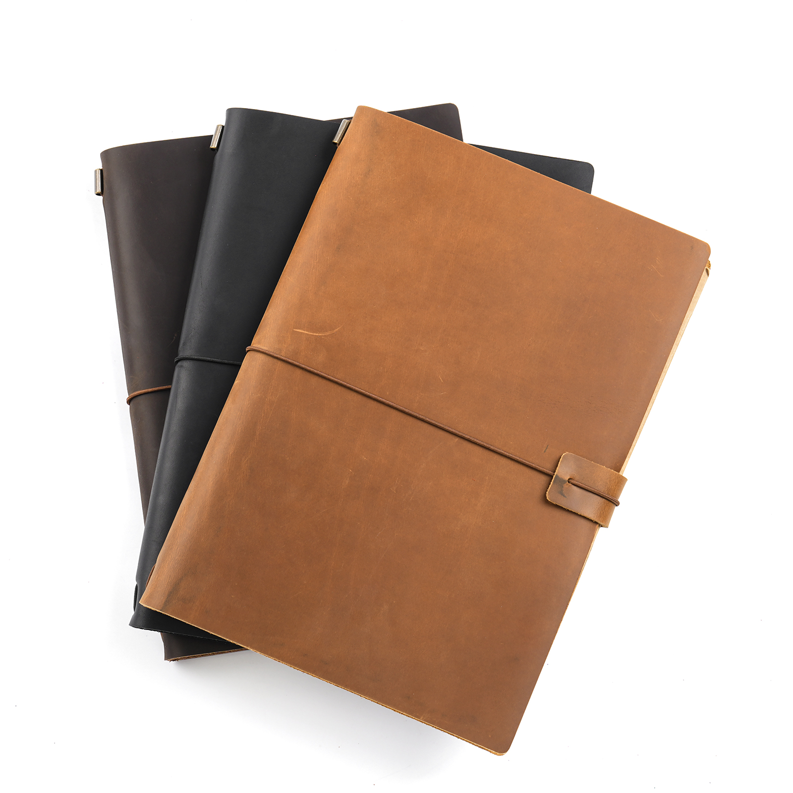 Handmade B5 Genuine Leather Tr - Leather Work Notepad avaliação e preço
