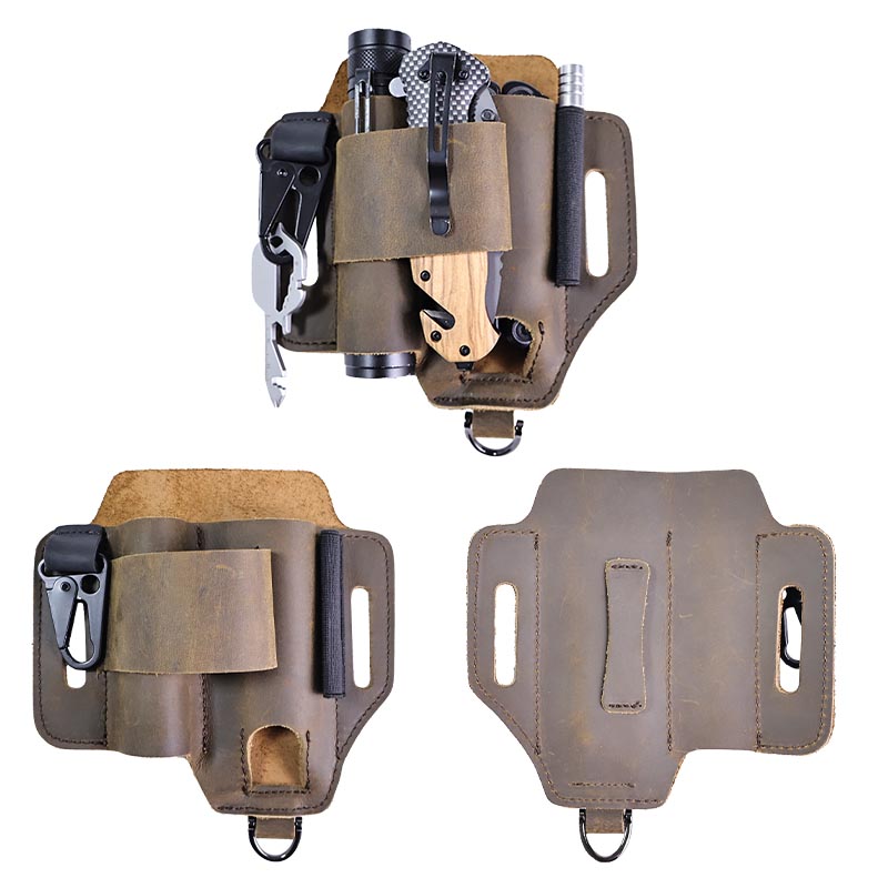 Genuine Leather Tactical Fanny - Leatherwork Knife Sheath avaliação e preço