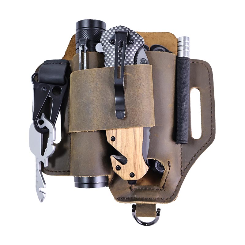 Genuine Leather Tactical Fanny - Leatherwork Knife Sheath avaliação e preço