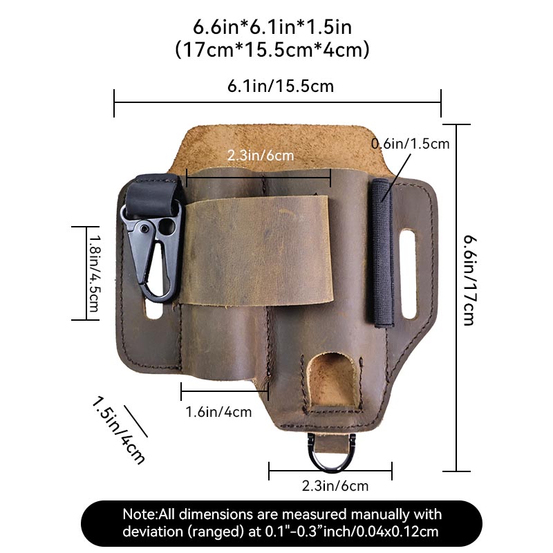 Genuine Leather Tactical Fanny - Leatherwork Knife Sheath avaliação e preço