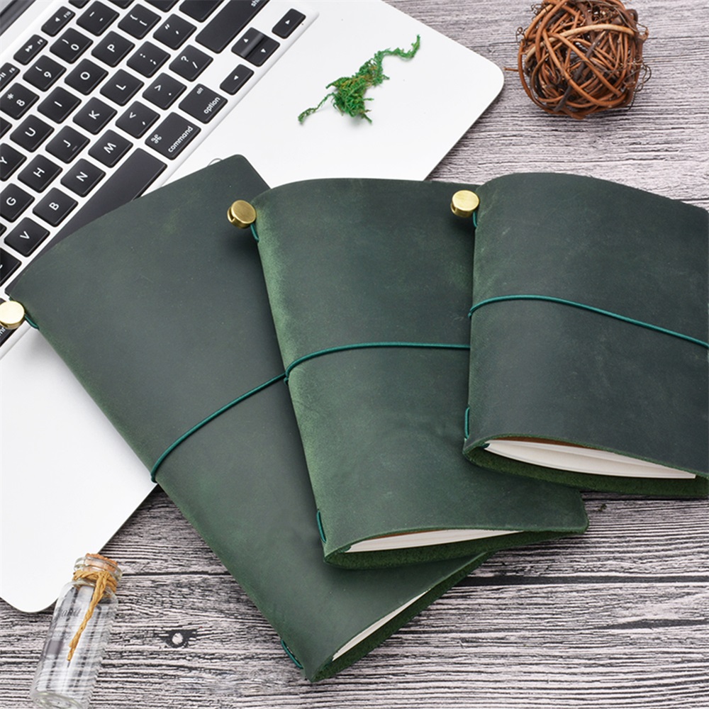 Genuine Leather Traveler Noteb - Leather Work Notepad avaliação e preço