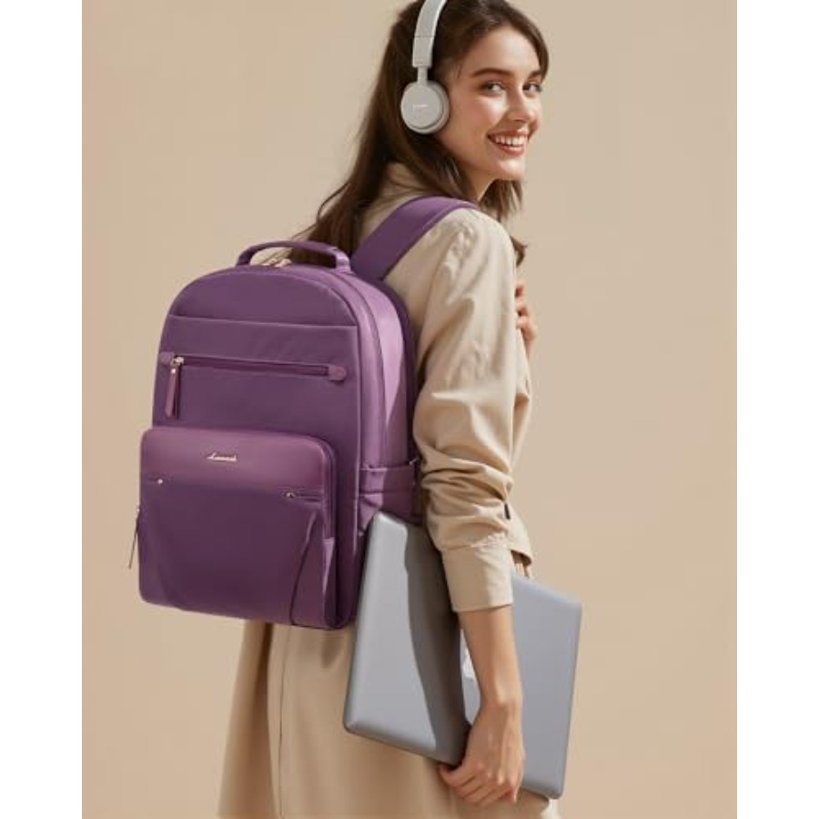 Laptop Backpack for Women with - Leather Work Bag Women avaliação e preço