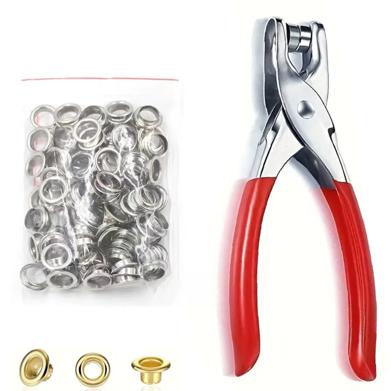 100pcs Prong Rings 4mm Buckle  - Rivet Setter Tool avaliação e preço