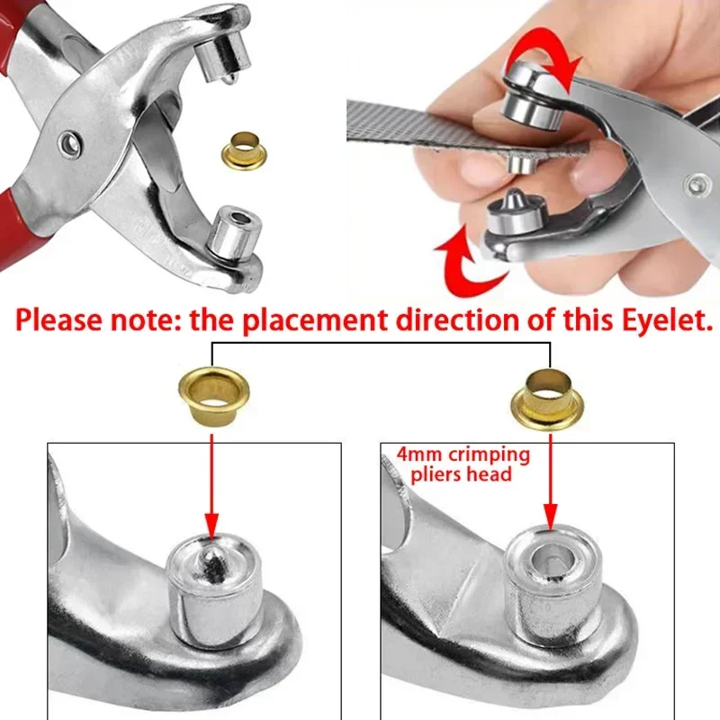 100pcs Prong Rings 4mm Buckle  - Rivet Setter Tool avaliação e preço