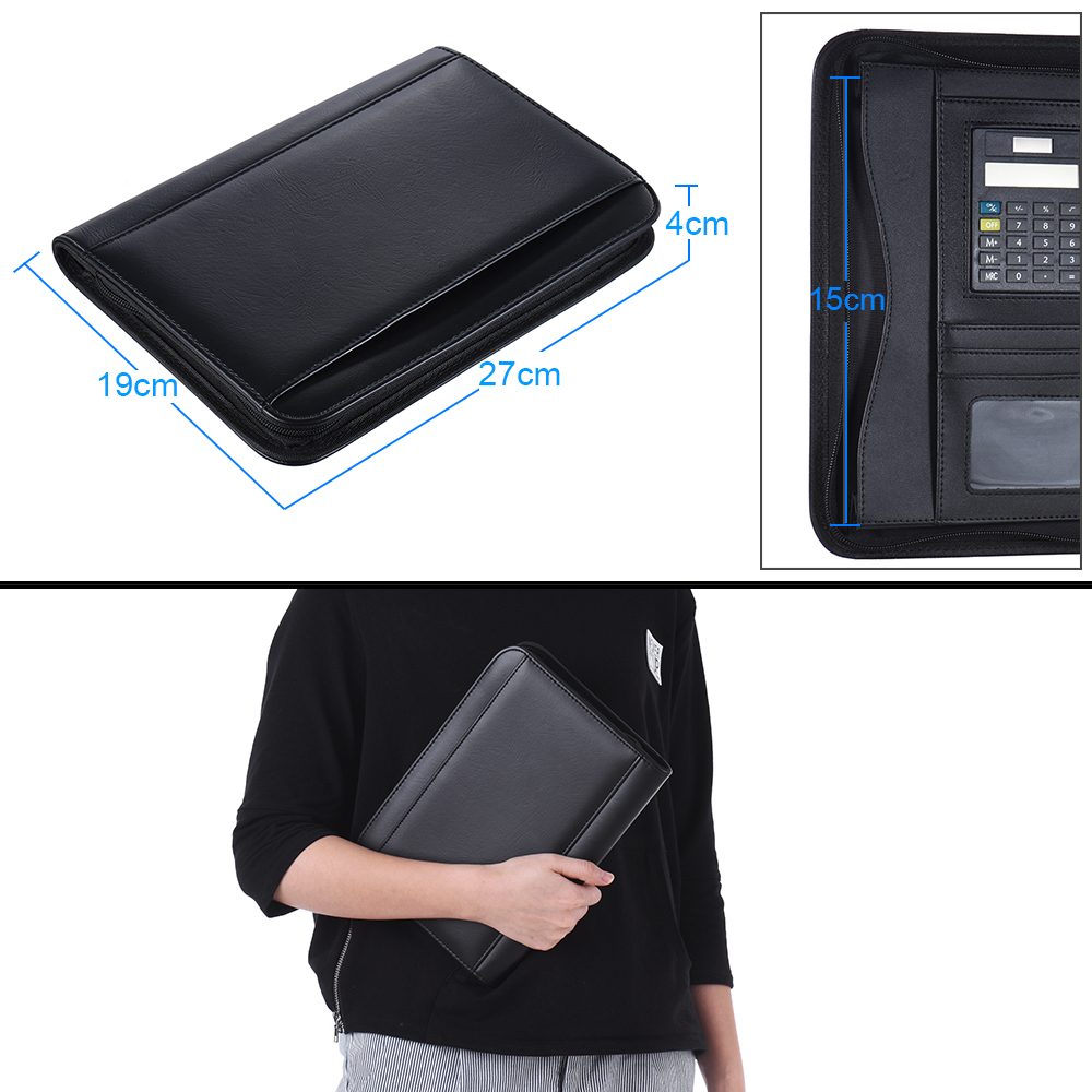A5 Business Portfolio Padfolio - Leather Work Folder avaliação e preço