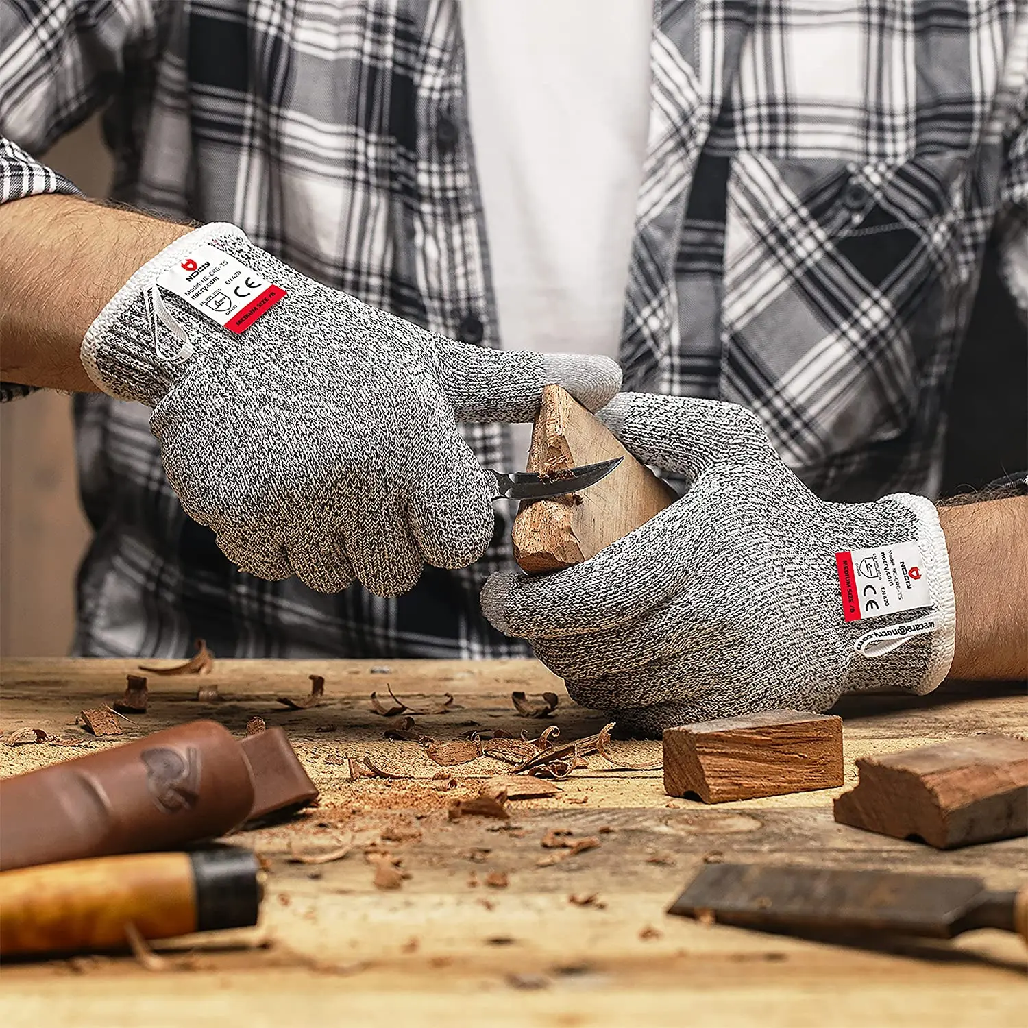 Cut Resistant Gloves Level 5 w - Leveling Leatherworking avaliação e preço
