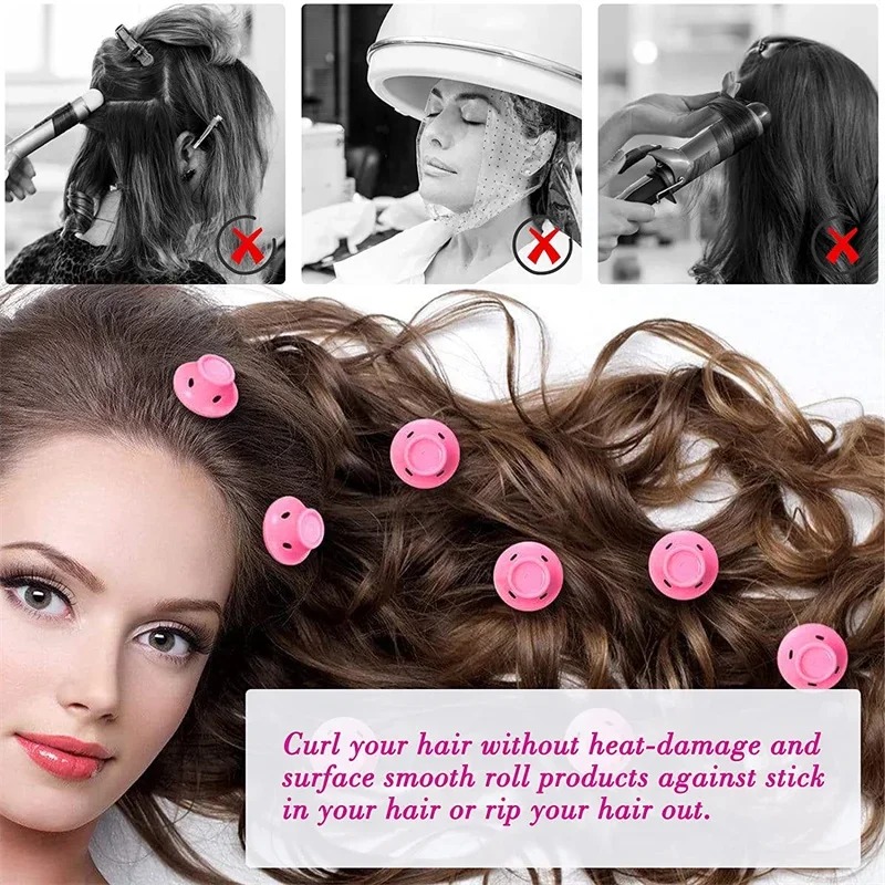 10 20pcs Soft Rubber Hair Curl - Leatherwork Roller avaliação e preço