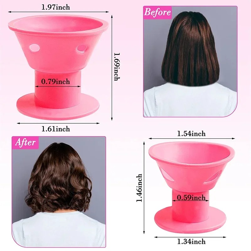 10 20pcs Soft Rubber Hair Curl - Leatherwork Roller avaliação e preço