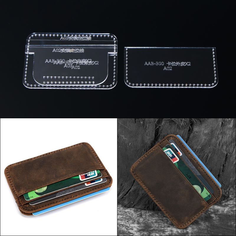 1Set DIY Acrylic Leather Templ - Leatherwork Patterns avaliação e preço