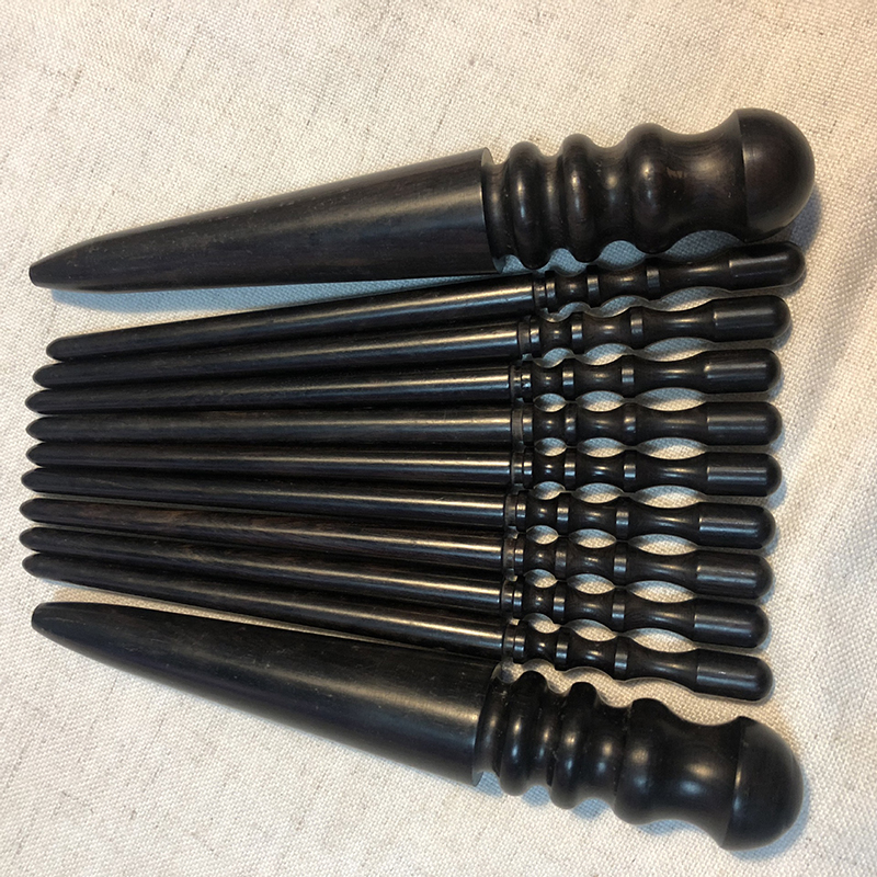 2Pcs High Density Ebony Black  - Leatherwork Tool Kit avaliação e preço