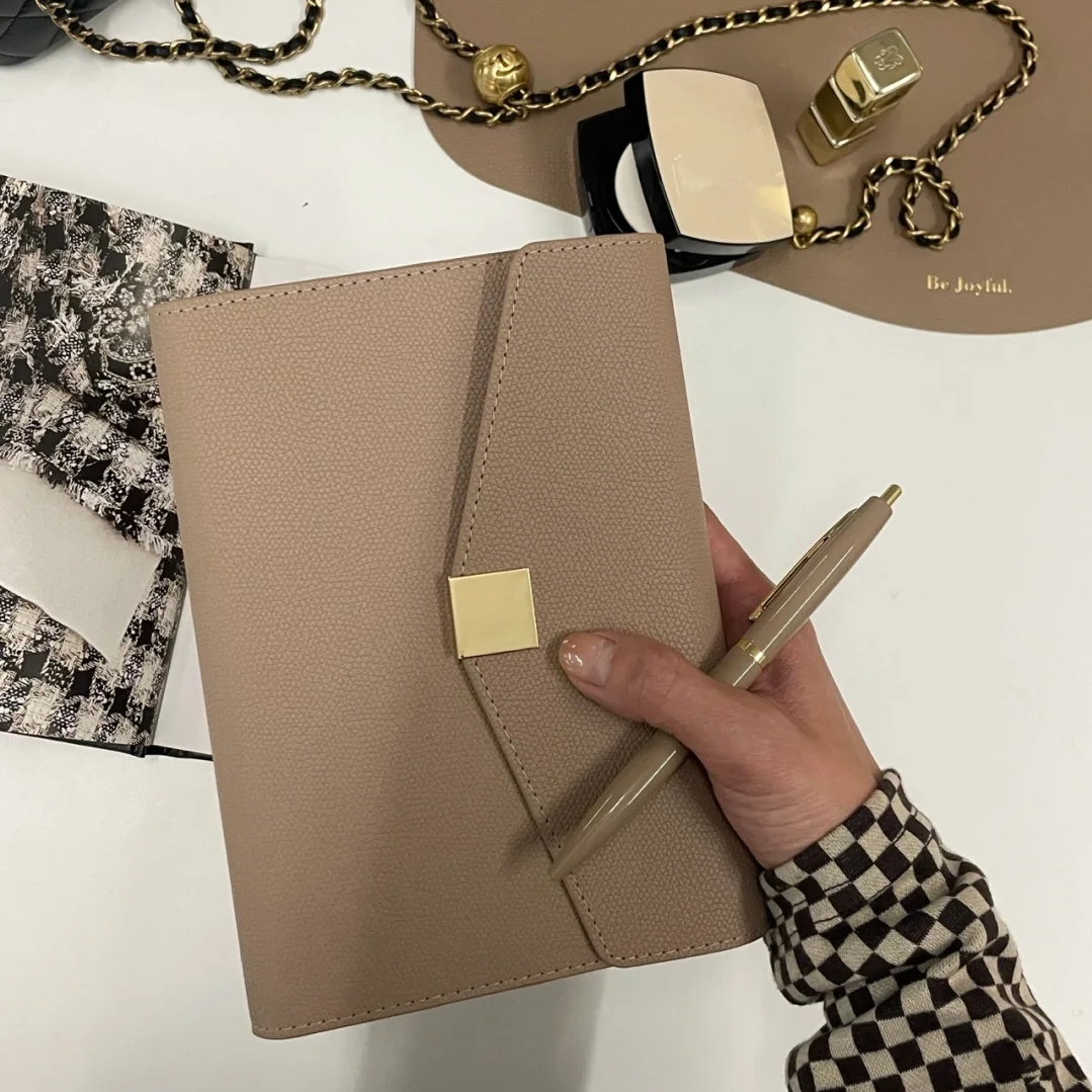 A5 Pu Leather Binder Notebook  - Leather Work Notepad avaliação e preço