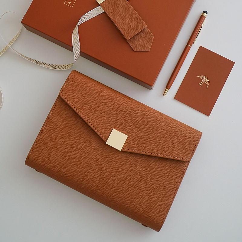 A5 Pu Leather Binder Notebook  - Leather Work Notepad avaliação e preço