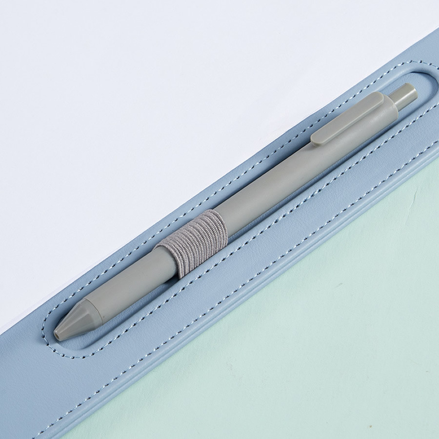 A4 leather writing clip, busin - Leather Work Folder avaliação e preço