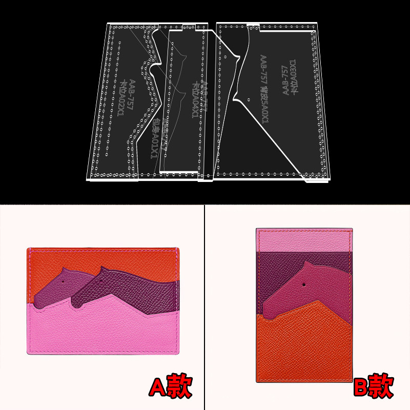 1 Set Durable Acrylic Template - Leatherwork Patterns avaliação e preço